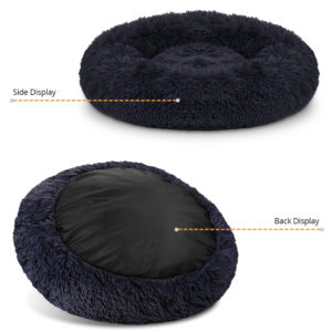 DEKO Super Soft Pet Dog Beds Kennel Round Cushion Fluffy Cat House Warm Comfortable Sleeping Mat Sofa Washable Puppy Supplies